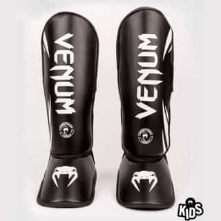 detski protektori za kraka venum challenger black white детски протектори за крака venum challenger black/white