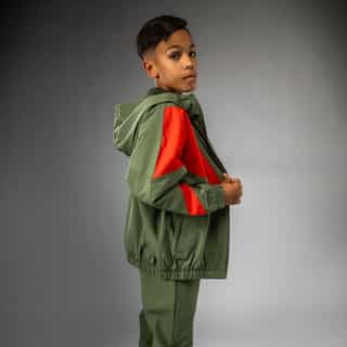 detski suichyr venum vectra kids track jacket – army green orange 1 детски суичър venum vectra kids track jacket - army green/orange 1