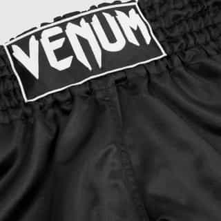 muai tai shorti classic venum – black white 2 муай тай шорти classic venum - black/white 2