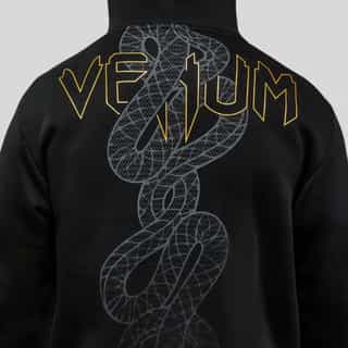 suichyr venum serpenti hoodie black silver gold 2 суичър venum serpenti hoodie black/silver/gold 2