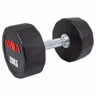 dymbel amila polygonal pu 20kg дъмбели amila polygonal pu 20кг